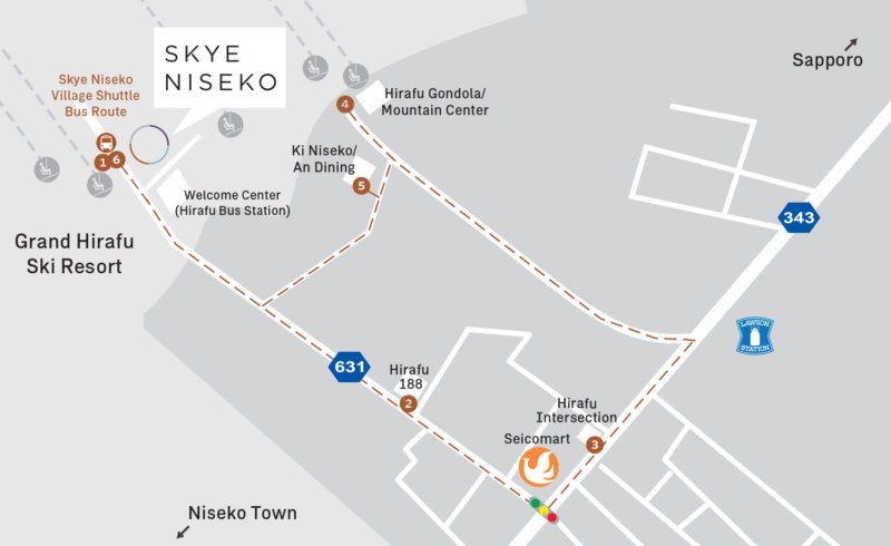 Skye Niseko Map En